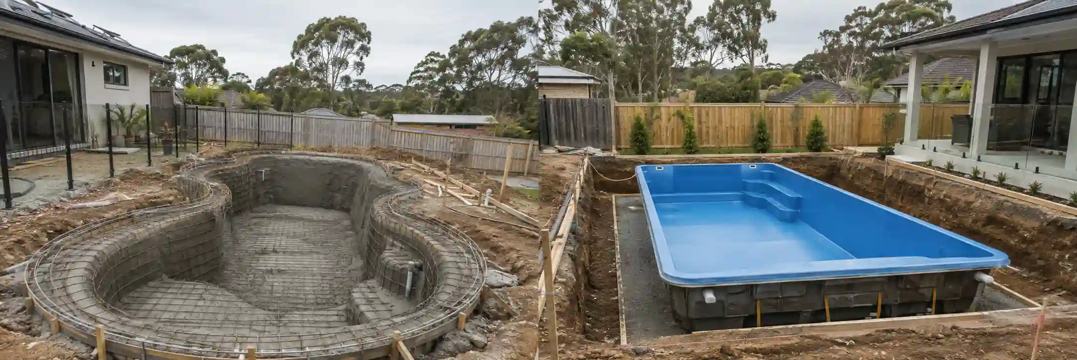 concrete pool vs fibreglass pool Sydney