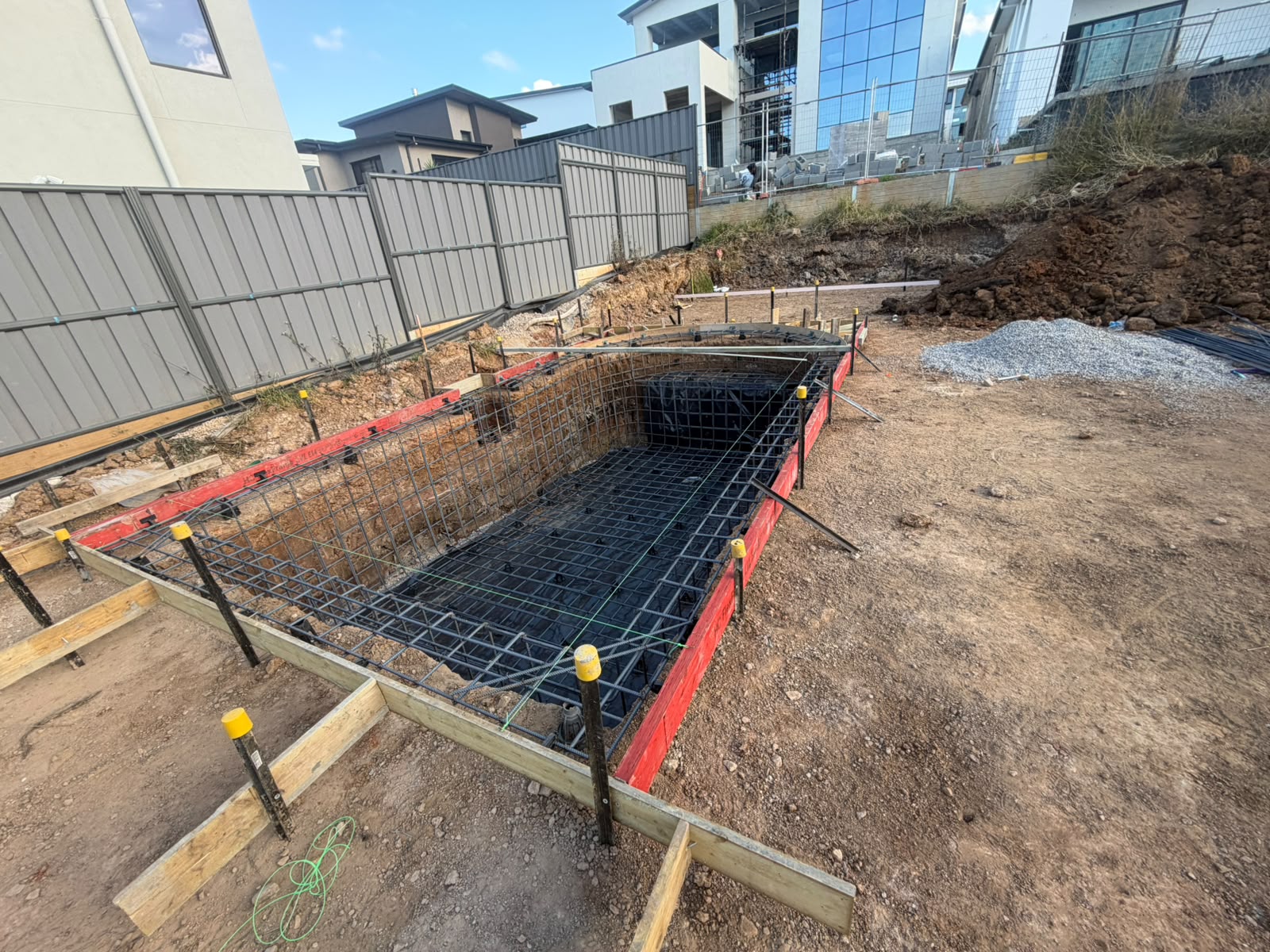 Concrete cover requirements for pool steel reinforcement